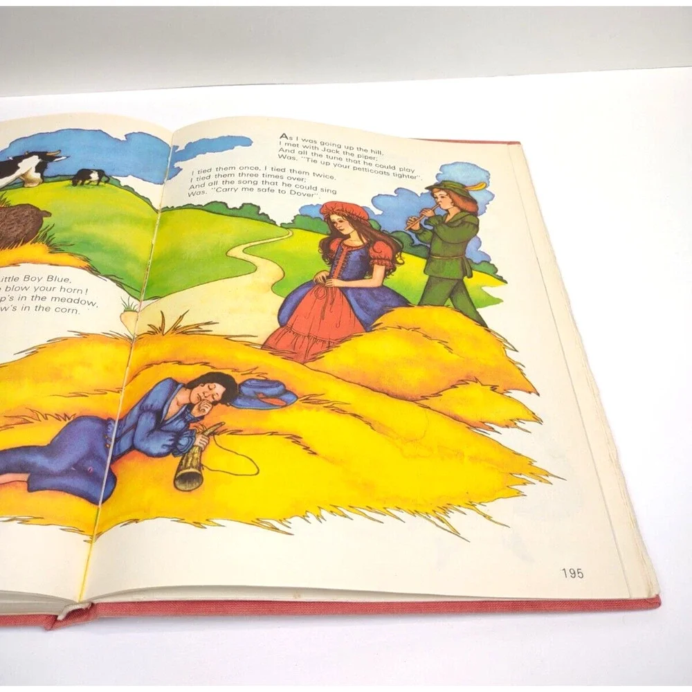 Vintage 1972 Bedtime Book of 365 Nursery Rhymes Hardback - Ann Evans - Picture 11 of 12